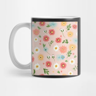 Blossoming Fashion: A Delicate Floral Fabric Pattern #2 Mug